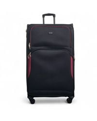Infinity Leather - Expandable Soft Extra Large 8 Wheel Lightweight Suitcase Luggage Travel Bags Nylon - Lyst