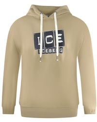 Ice Iceberg - Bold Blocked Logo Hoodie Cotton - Lyst