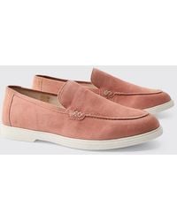 BoohooMAN - Real Suede Leather Loafer - Lyst
