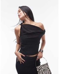 TOPSHOP - Co-Ord Twisted Off Shoulder Top - Lyst