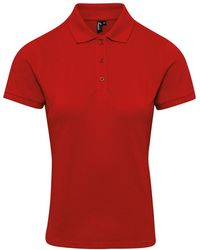 PREMIER - Ladies Coolchecker Plus Piqu Polo With Coolplus - Lyst