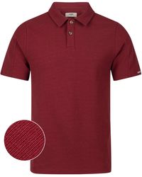 Luke 1977 - Fuego Textured Waffle Polo - Lyst