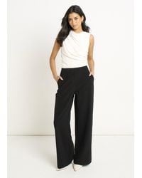 Gini London - Wide Leg Tailored Trousers - Lyst