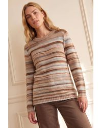Roman - Wool Blend Striped Stretch Jumper - Lyst