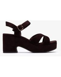 Clarks - Nerisa Twist Dark Sandals - Lyst