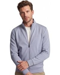 BOSS - Boss Katoenen Sweatvest Big & Tall Skaz Opstaande Kraag - Lyst