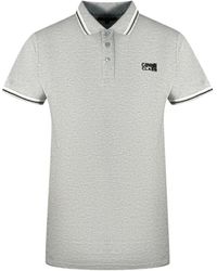 Roberto Cavalli - Twinned Tipped Collar Logo Polo Shirt Cotton - Lyst