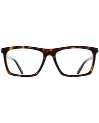 Gucci - Square Shiny Dark Havana Gg1445O - Lyst