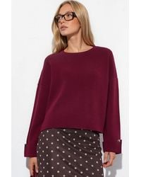 Hiccup - Button Detailed Knit Sweater - Lyst