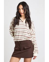 Boohoo - Marl Pocket Detail Skort - Lyst