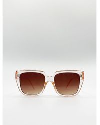 SVNX - Crystal Frame Oversized Square Sunglasses - Lyst