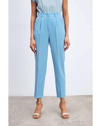 GUSTO - Cigarette Fabric Trousers - Lyst