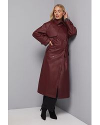 Wallis - Petite A Line Inverted Box Pleat Back Mac - Lyst