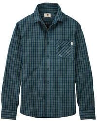 Timberland - Poplin Long Sleeve Button Up Plaid Shirt A1Azf C14 Textile - Lyst
