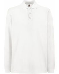 Fruit Of The Loom - Premium Long Sleeve Polo Shirt - Lyst