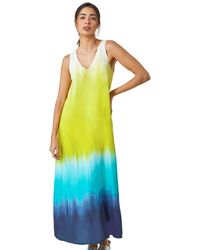 Roman - Sleeveless Ombre Midi Dress - Lyst