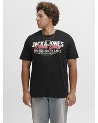 Jack & Jones - Graphic T Shirt Oneck Plus Size Tee - Lyst