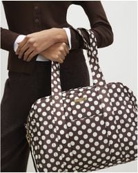 River Island - Polka Dot Quilted Holdall Bag - Lyst