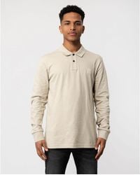BOSS - Boss Passerby Long Sleeve Stretch-Cotton Polo Shirt With Logo Patch - Lyst