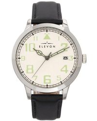 Elevon Watches - Sabre Leather-Band Watch W/Date - Lyst