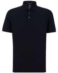 BOSS - Collared Neck Short Sleeve Regular Fit Top - Lyst