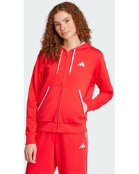 adidas - Essentials Color Pop French Terry Full-Zip Hoodie - Lyst