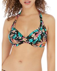 Freya - Wild Daisy Halter Bikini Top Coloured Multi - Lyst
