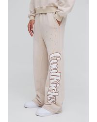 BoohooMAN - Flared Heavyweight Coolkicks Joggers - Lyst