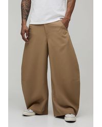 BoohooMAN - Extreme Balloon Fit Rivet Trouser - Lyst