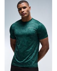 BoohooMAN - Active Regular Fit Geo Camo T-Shirt - Lyst