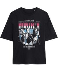K-Pop Demon Hunters - Ladies Huntrix Takedown Tour Band Oversized T-Shirt - Lyst