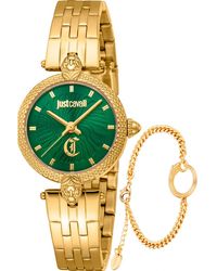 Just Cavalli - Jc1L330M0055 Ladies Mini Attraente Watch And Bracelet Gift Set - Lyst