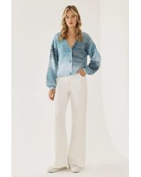 Hiccup - Gradient V-Neck Relaxed Fit Cardigan - Lyst