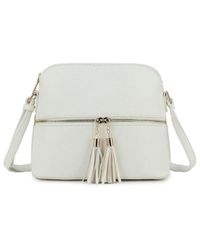 Where's That From - 'Breeze' Crossbody Bag With Tassel And Zip Detail - Lyst