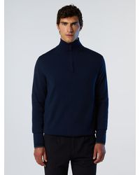 North Sails - Trui Halve Rits Met Splitten - Lyst