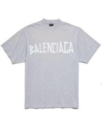 Balenciaga - Taped Logo T-Shirt - Lyst