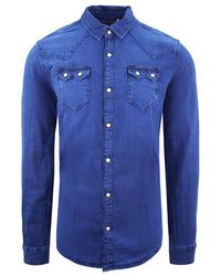 Scotch & Soda - Regular Slim Fit Shirt Long Sleeve Top Cotton - Lyst