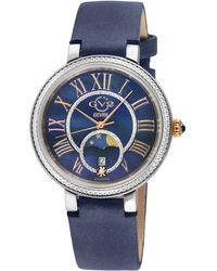 Gv2 - Genoa, Mop Dial, Authentic Handmade Abisso Leather Watch - Lyst