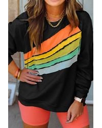 Azura Exchange - Plus Size Ronde Hals Lange Mouw Trui - Lyst