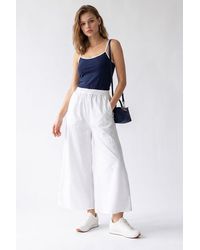 MixRay - Wide-Leg Tencel Ankle-Length Trousers - Lyst
