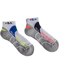 Fila - Pack-2 Quarter Running Socks F2526 For - Lyst