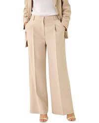Roman - Pleat Front Wide Leg Trouser - Lyst