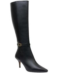 Ted Baker - Pipeerr Heeled Leather Knee High Boots - Lyst