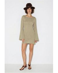 Bianco Lucci - Ribbed Knit Mini Dress - Lyst