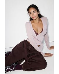 Penti - Cashmere Envelope Long Sleeve Blouse - Lyst