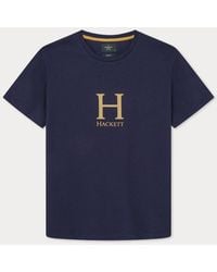 Hackett - Heritage H Logo Short Sleeve T-Shirt Cotton - Lyst