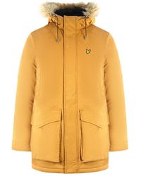 Lyle & Scott - Winter Weight Microfleece Caramel Jacket - Lyst