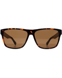 Guess - Rectangle Dark Havana Gf5120 - Lyst