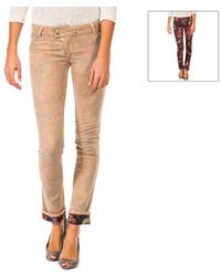 Met - Long Trousers With Skinny Cut Hems 10dbf0605 Woman Cotton - Lyst