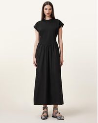 AllSaints - Allsaints Frankie Drop Hem T-Shirt Dress - Lyst